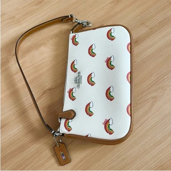 Coach Nolita 19 With Rainbow Print # CJ657 - Picture 3 of 9